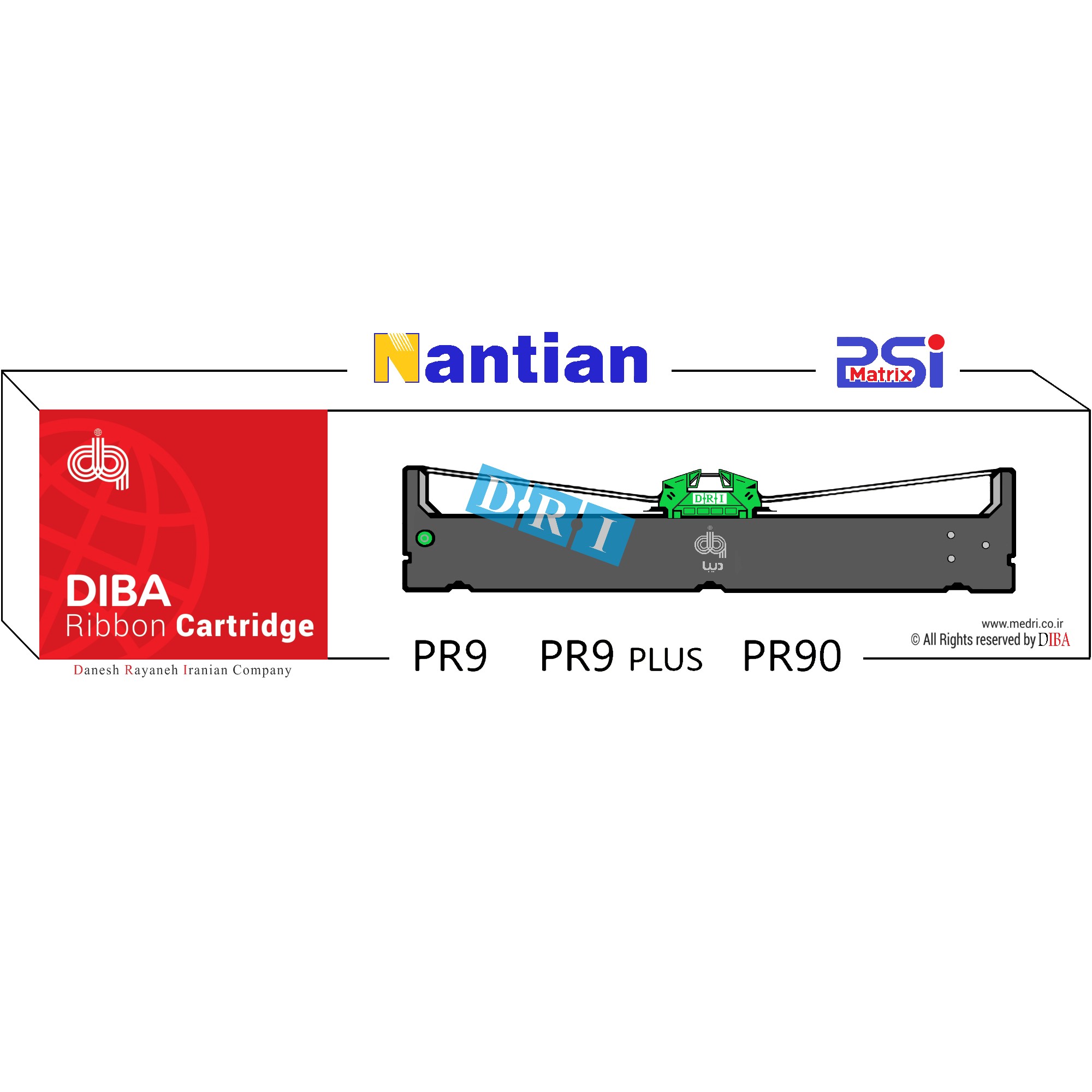 ریبون  دیبا مدل  NANTIAN  /  PSI -  PR9 , PR9 Plus , PR90